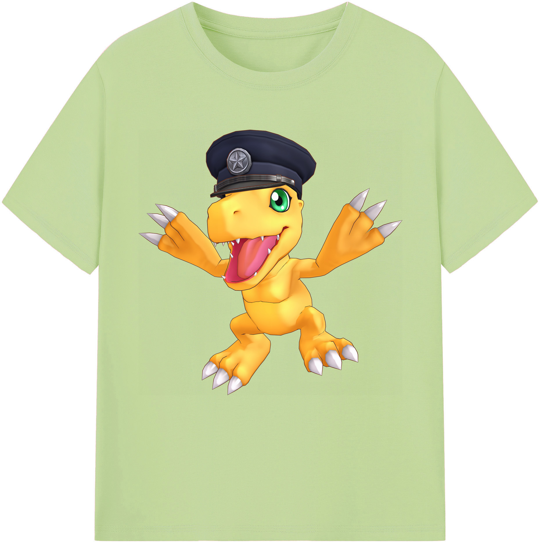 （画像用） Digimon デジタルモンスター/デジモン 綿100％半袖Tシャツ（フロントプリント）